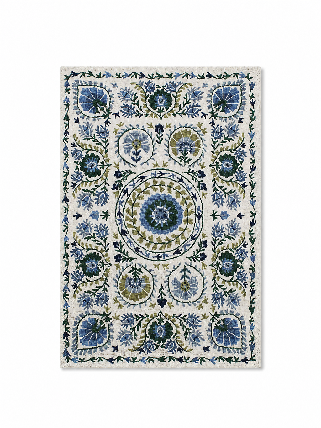 The Riviera Rug — Luxury Vintage Botanical Area Rug