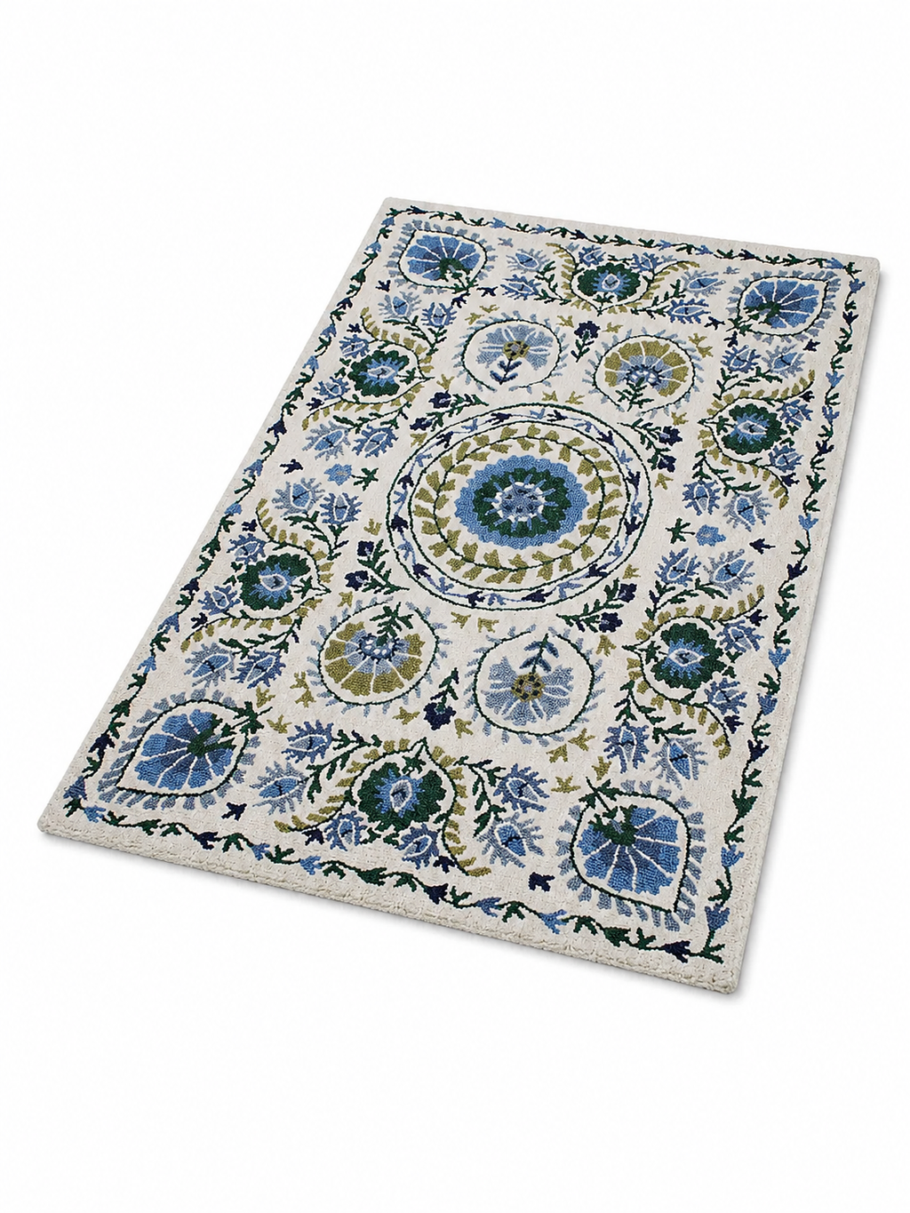 The Riviera Rug — Luxury Vintage Botanical Area Rug