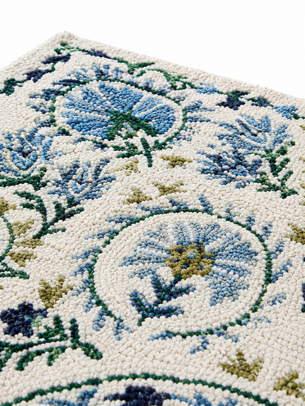 The Riviera Rug — Luxury Vintage Botanical Area Rug