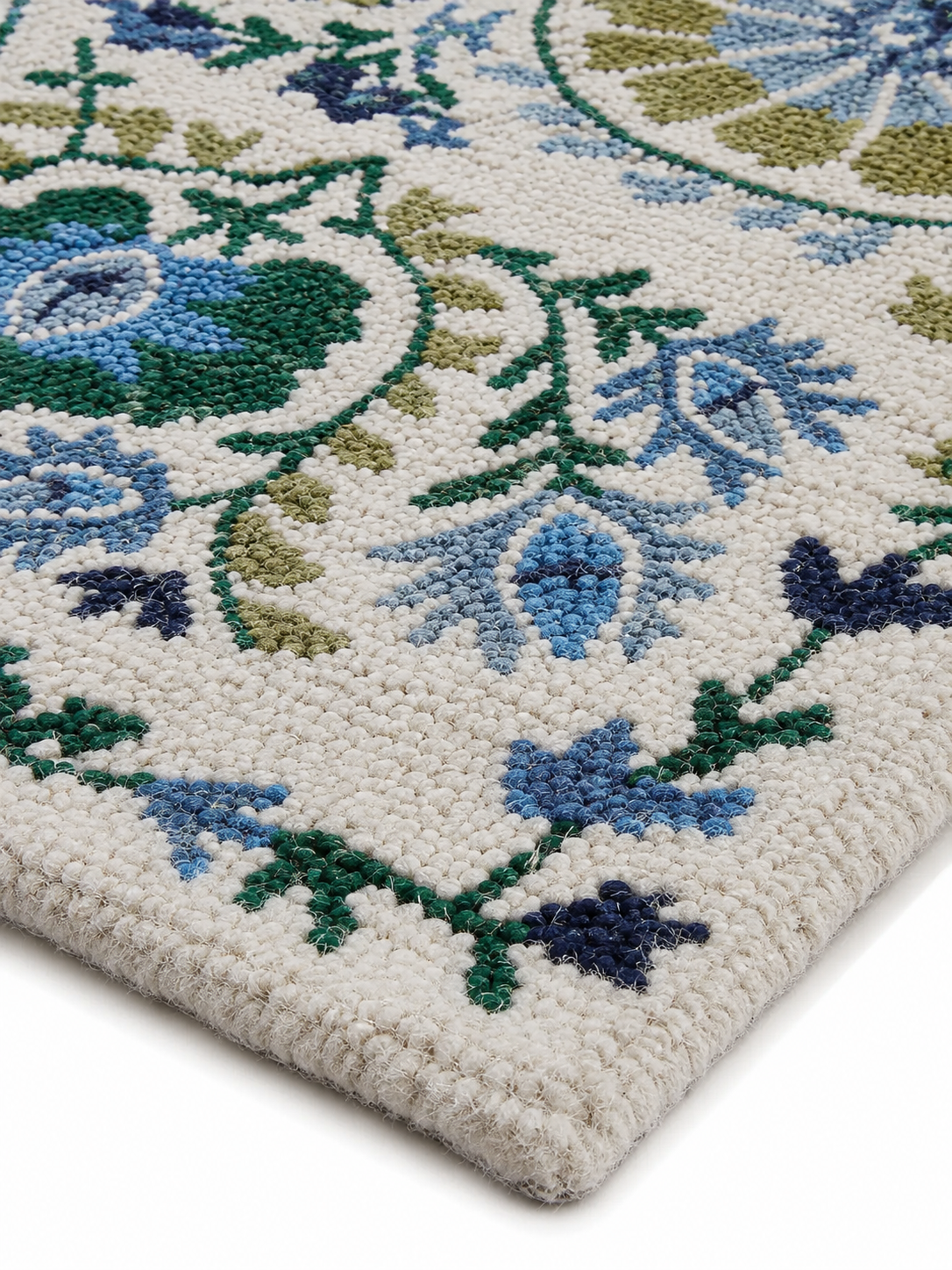 The Riviera Rug — Luxury Vintage Botanical Area Rug