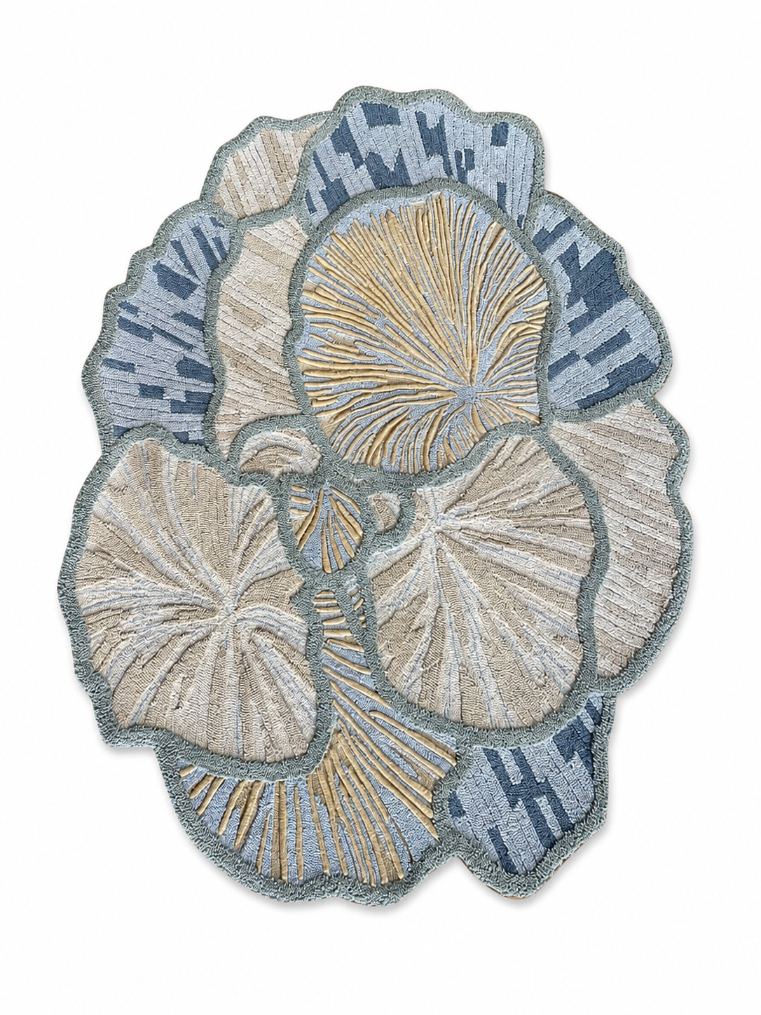 The Ivory Bloom Rug — Luxury Sculpted Floral Hand-Tufted Area Rug