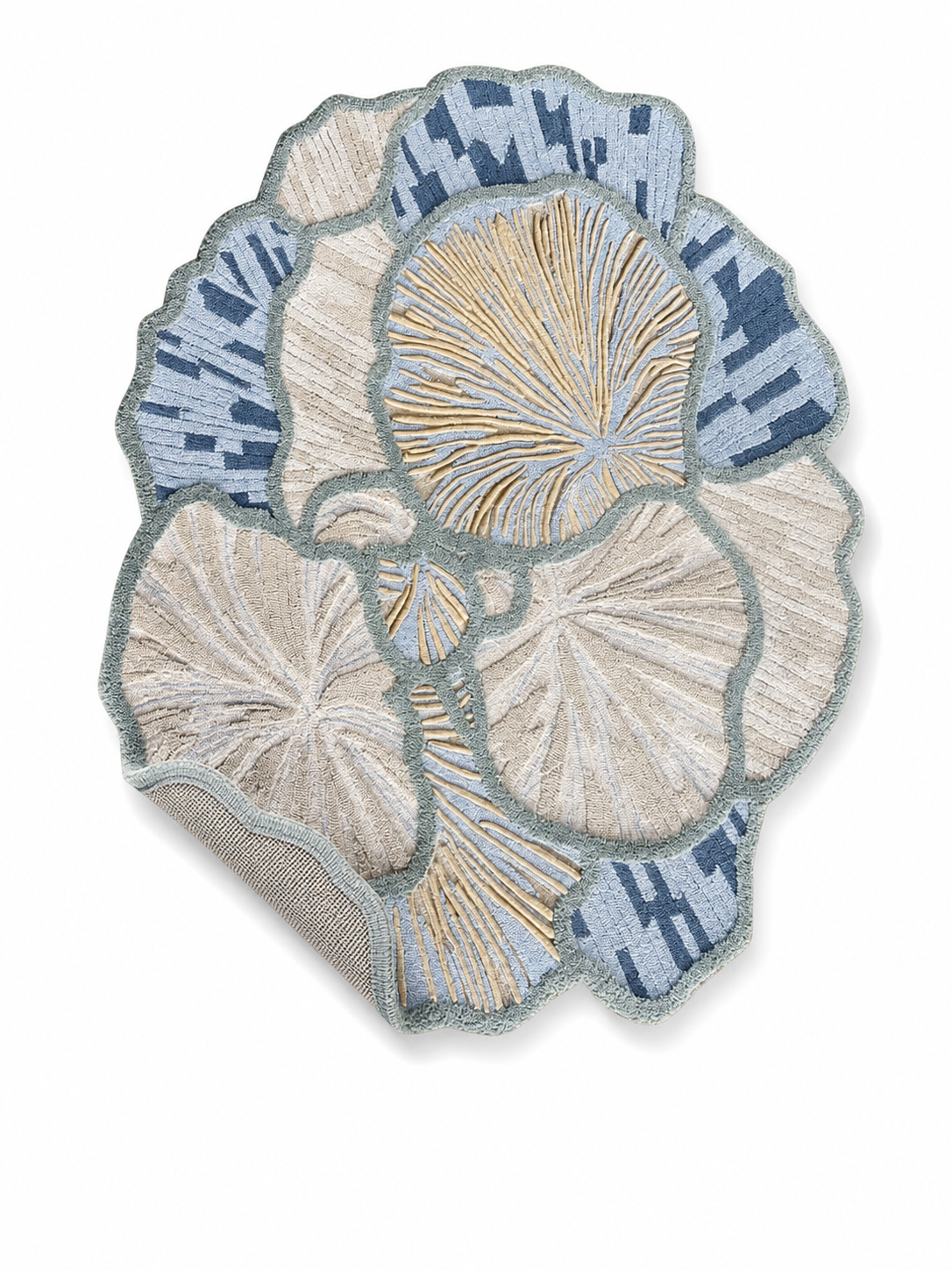 The Ivory Bloom Rug — Luxury Sculpted Floral Hand-Tufted Area Rug
