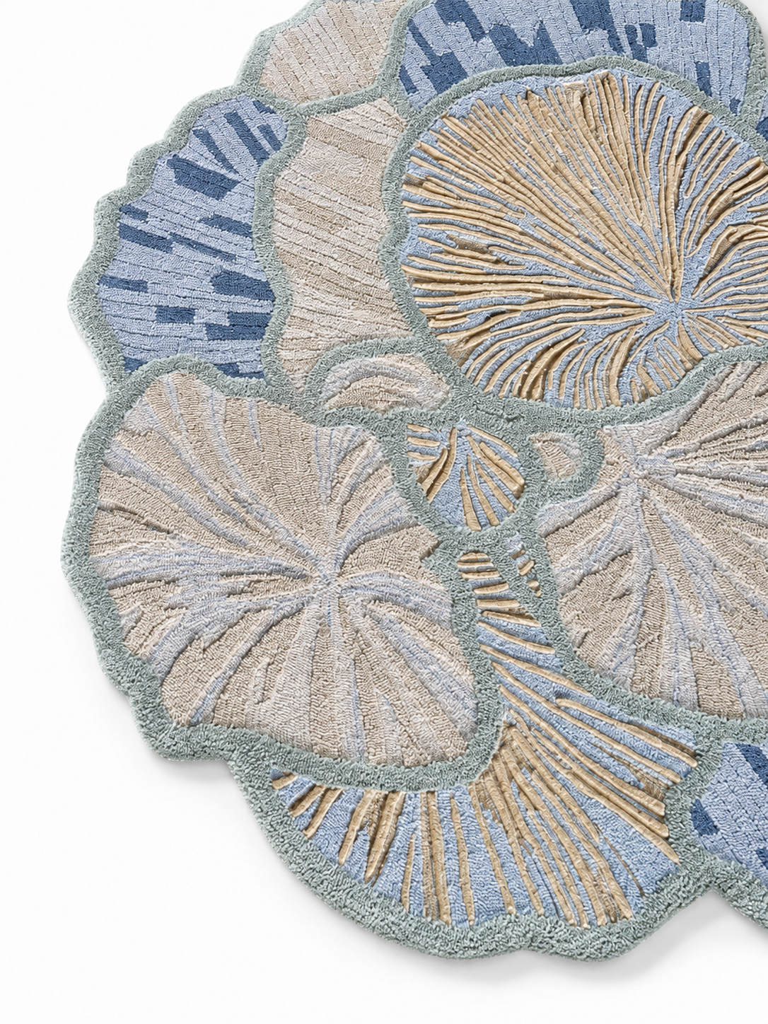 The Ivory Bloom Rug — Luxury Sculpted Floral Hand-Tufted Area Rug