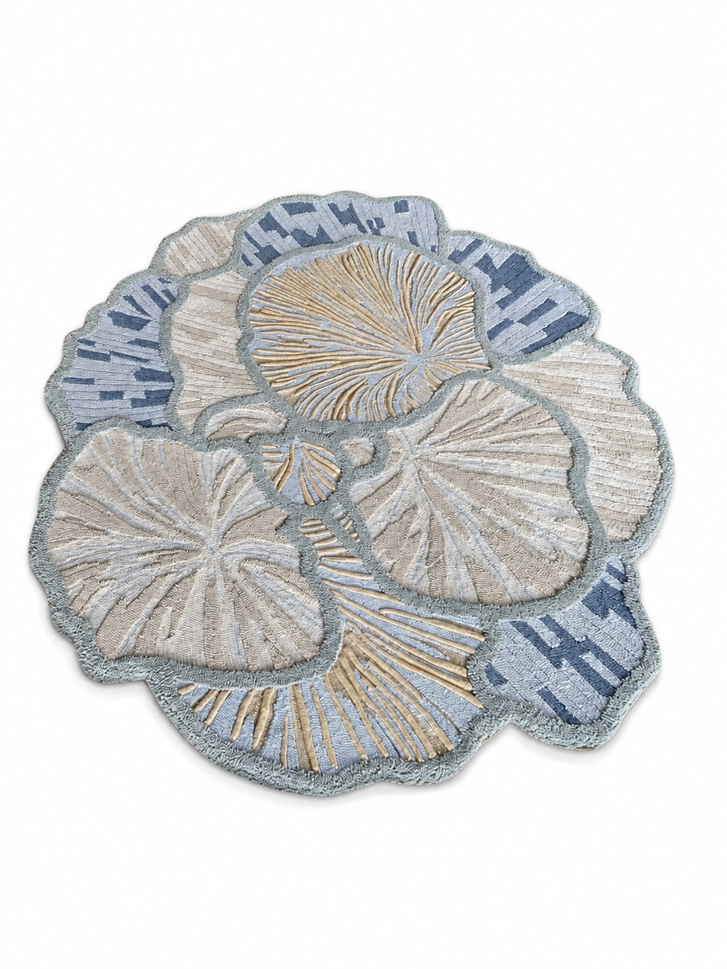 The Ivory Bloom Rug — Luxury Sculpted Floral Hand-Tufted Area Rug