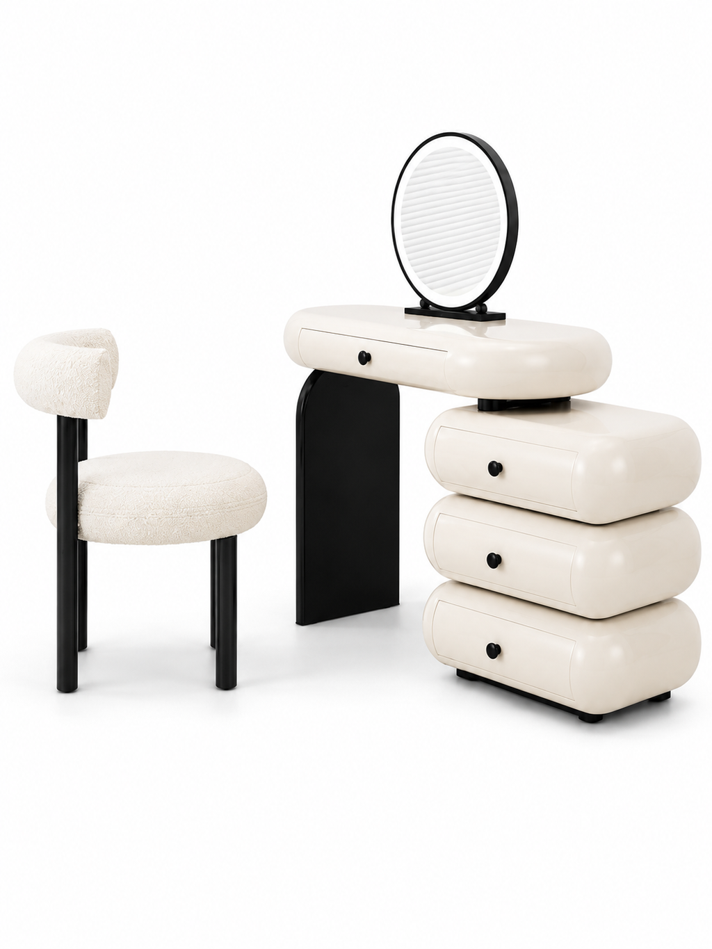 The Orvessa Dressing Table — Luxury Modern Makeup Vanity with Storage
