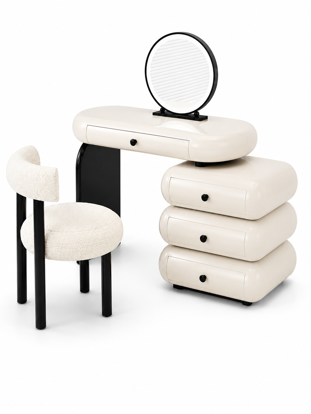 The Orvessa Dressing Table — Luxury Modern Makeup Vanity with Storage