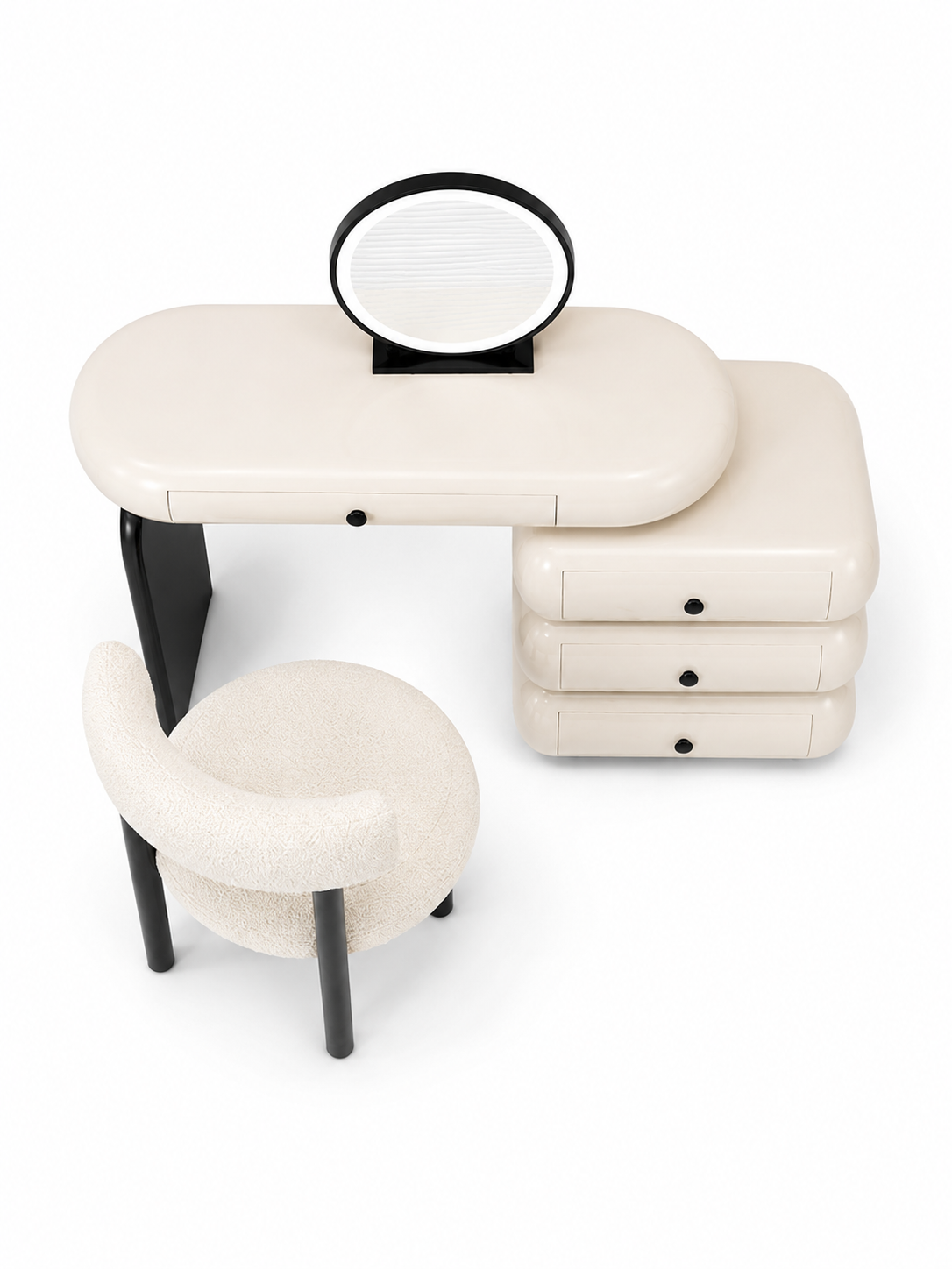 The Orvessa Dressing Table — Luxury Modern Makeup Vanity with Storage