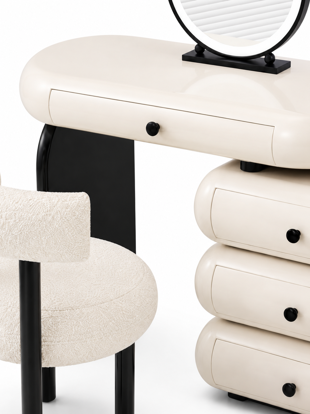 The Orvessa Dressing Table — Luxury Modern Makeup Vanity with Storage