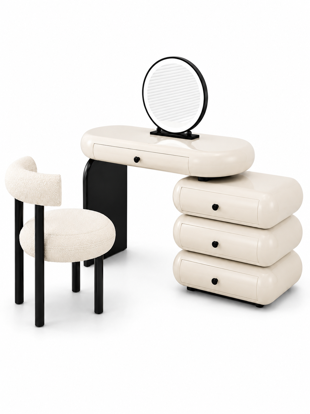 The Orvessa Dressing Table — Luxury Modern Makeup Vanity with Storage