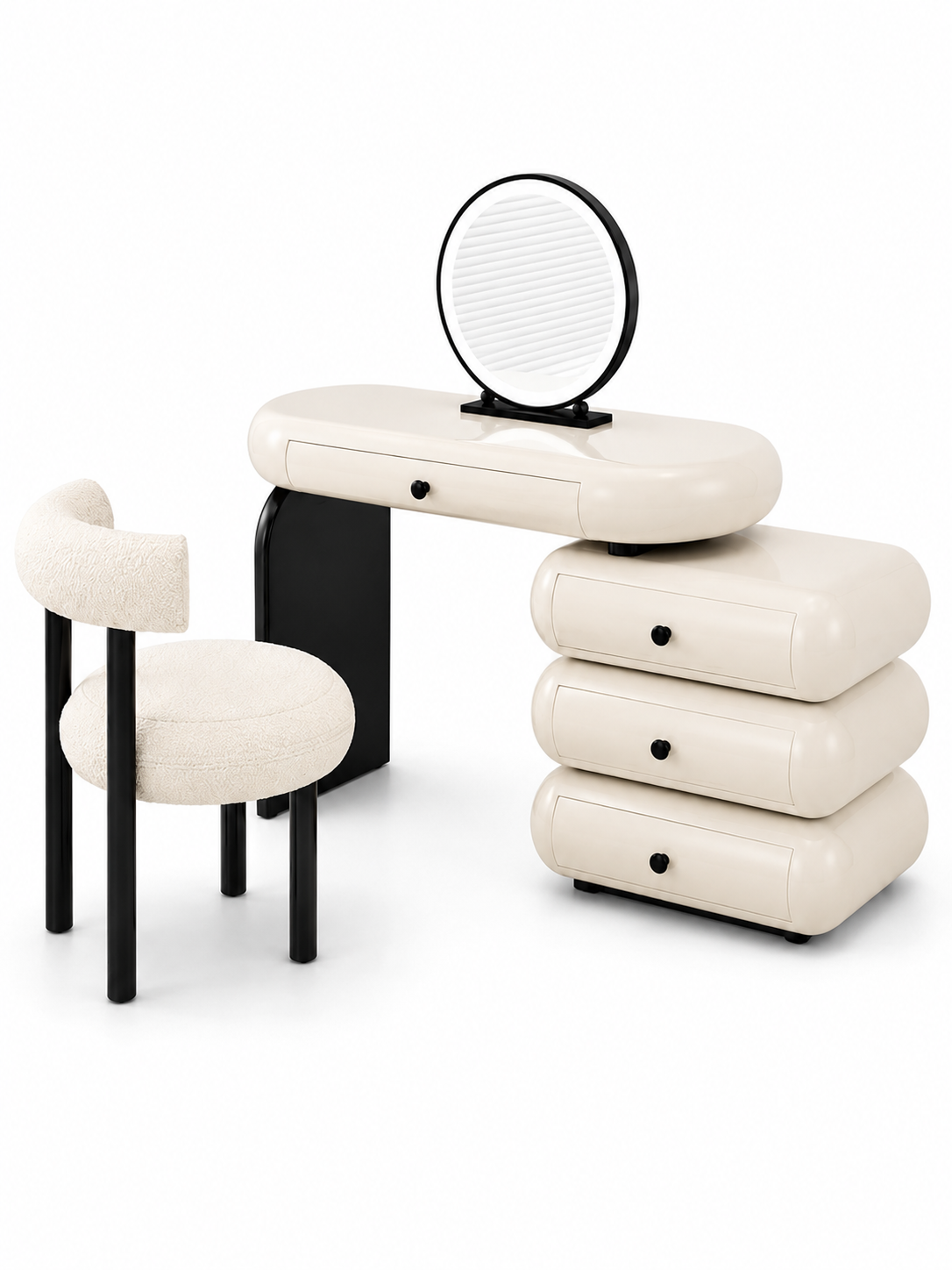 The Orvessa Dressing Table — Luxury Modern Makeup Vanity with Storage