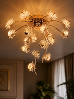 The Kalviera Bloom Chandelier — Luxury Crystal Floral Vine Ceiling Light
