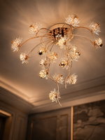 The Kalviera Bloom Chandelier — Luxury Crystal Floral Vine Ceiling Light