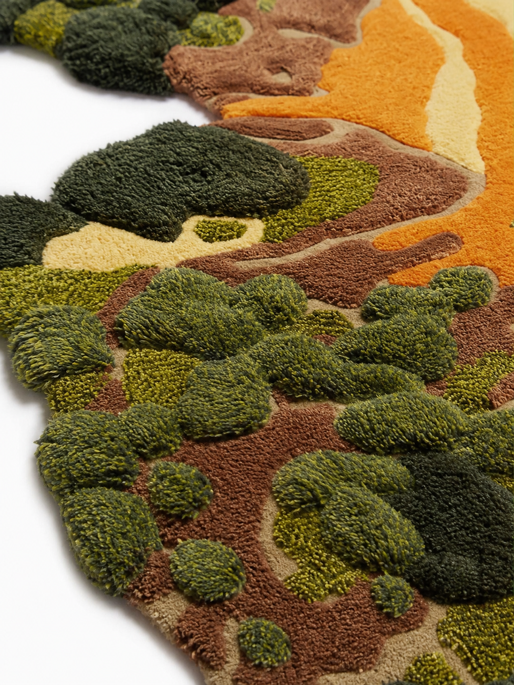 The Kairo Moss Rug — Luxury Organic Abstract Hand-Tufted Area Rug