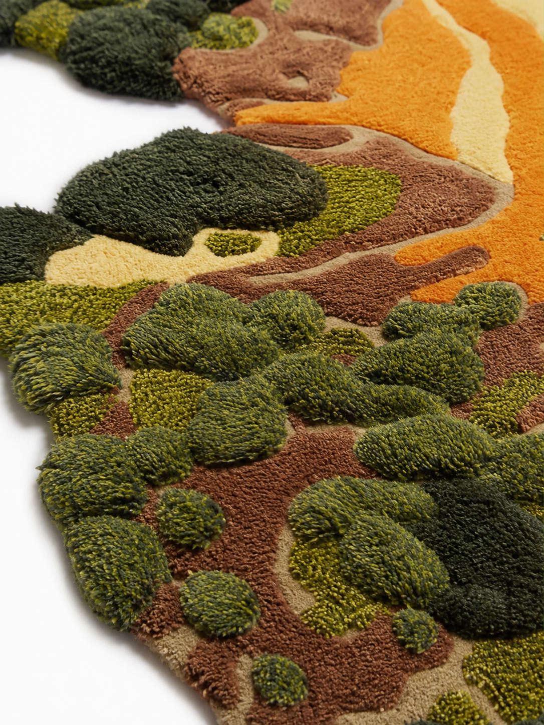 The Kairo Moss Rug — Luxury Organic Abstract Hand-Tufted Area Rug