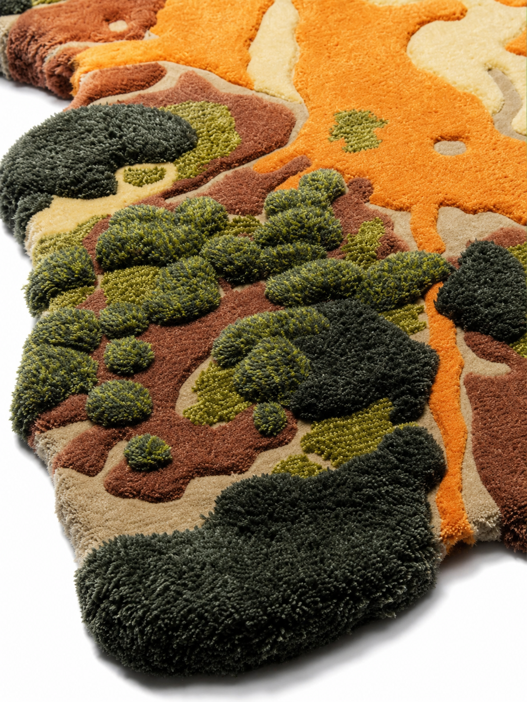 The Kairo Moss Rug — Luxury Organic Abstract Hand-Tufted Area Rug