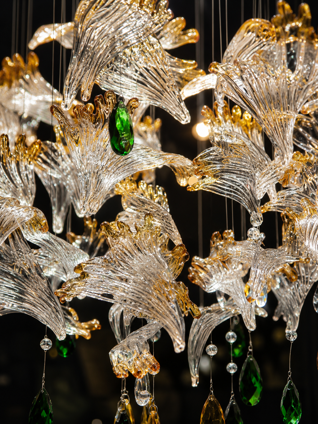 The Nylora Bloom — Luxury Crystal Floral Cascade Chandelier