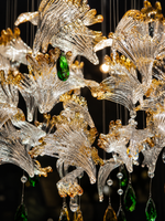 The Nylora Bloom — Luxury Crystal Floral Cascade Chandelier