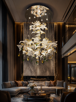 The Nylora Bloom — Luxury Crystal Floral Cascade Chandelier