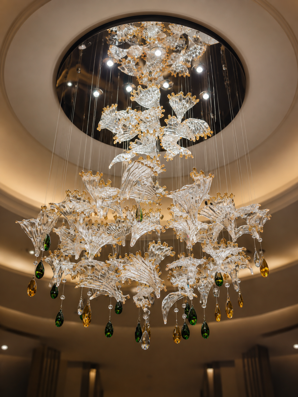 The Nylora Bloom — Luxury Crystal Floral Cascade Chandelier