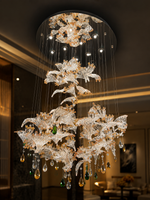 The Nylora Bloom — Luxury Crystal Floral Cascade Chandelier