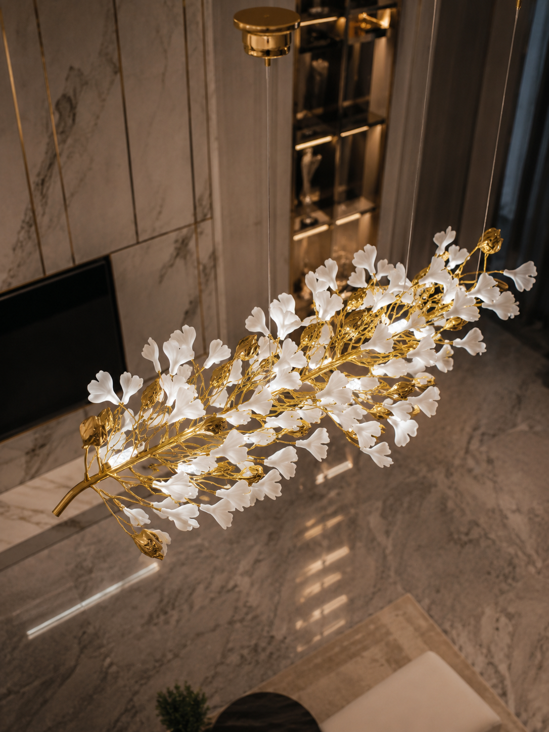 The Fiorvelle Chandelier — Luxury Floral Branch Statement Chandelier