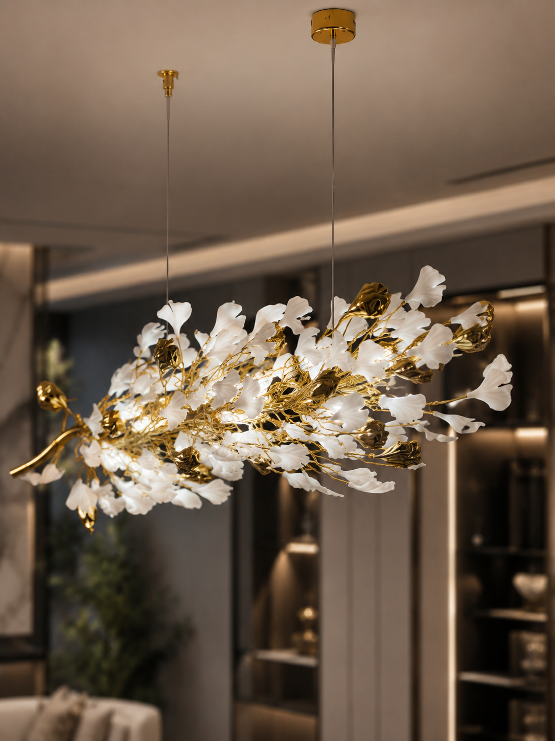 The Fiorvelle Chandelier — Luxury Floral Branch Statement Chandelier
