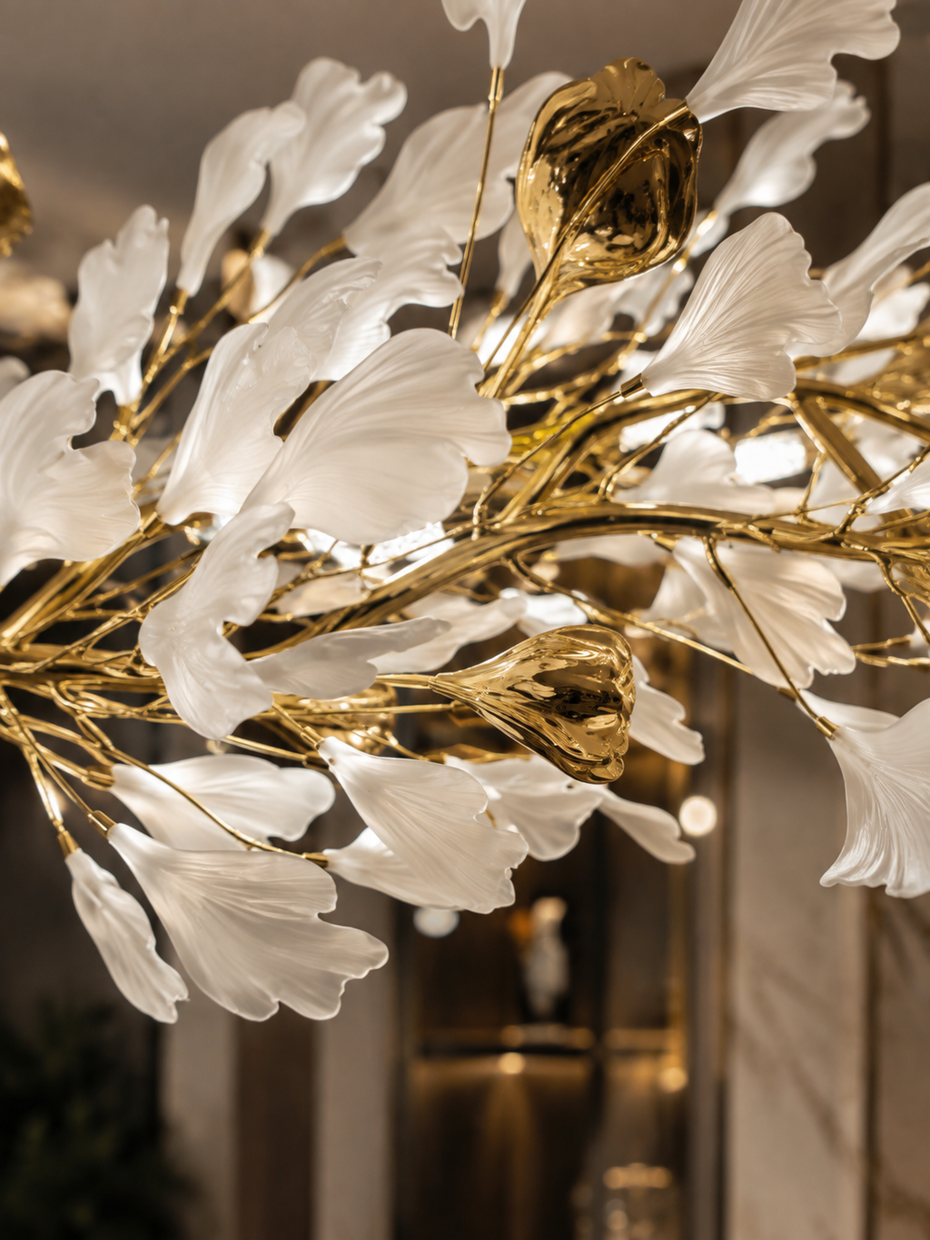 The Fiorvelle Chandelier — Luxury Floral Branch Statement Chandelier