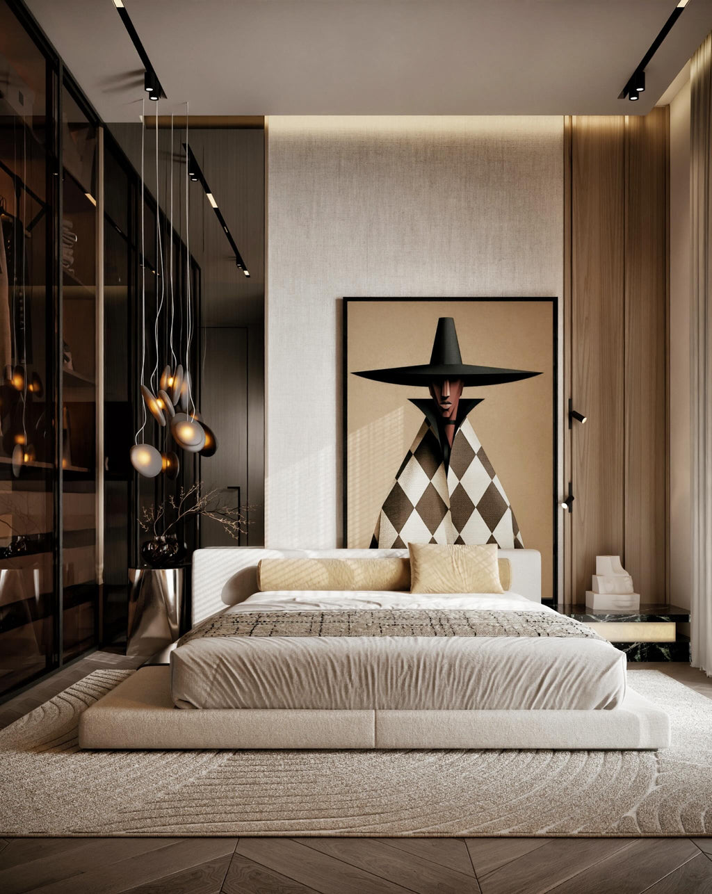 The Primrose Bed — Luxury Bouclé Upholstered Bed