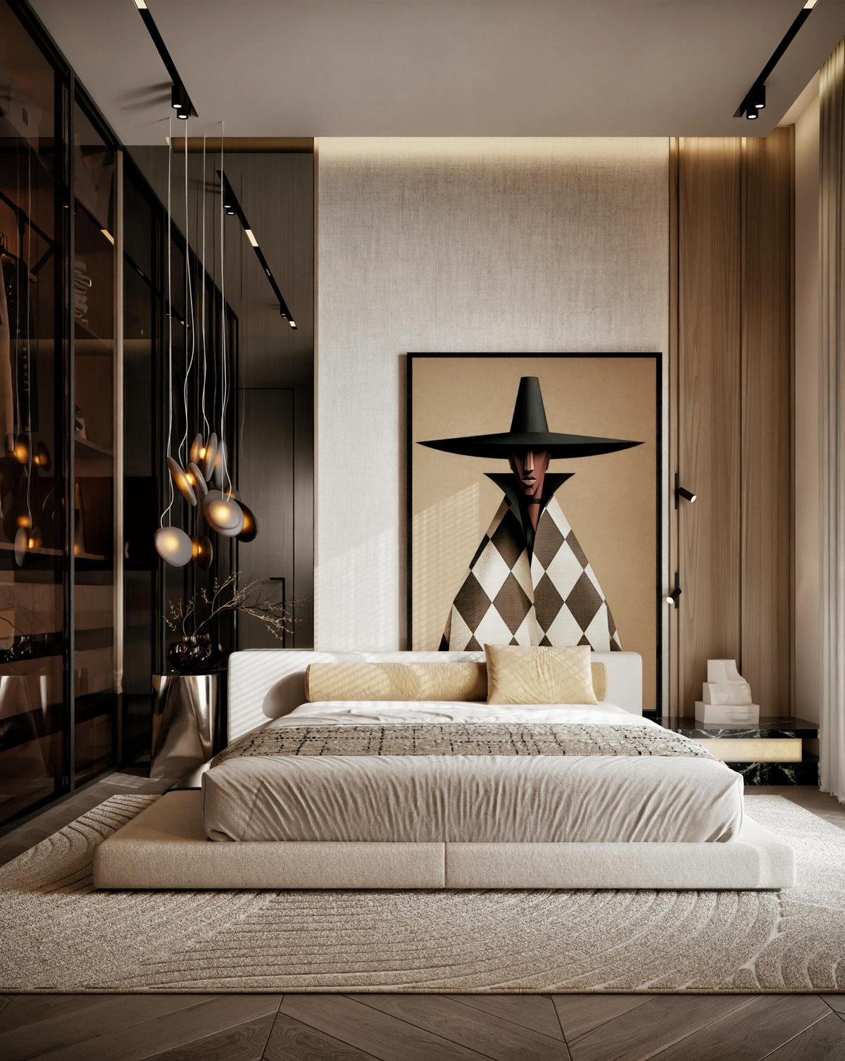 The Primrose Bed — Luxury Bouclé Upholstered Bed