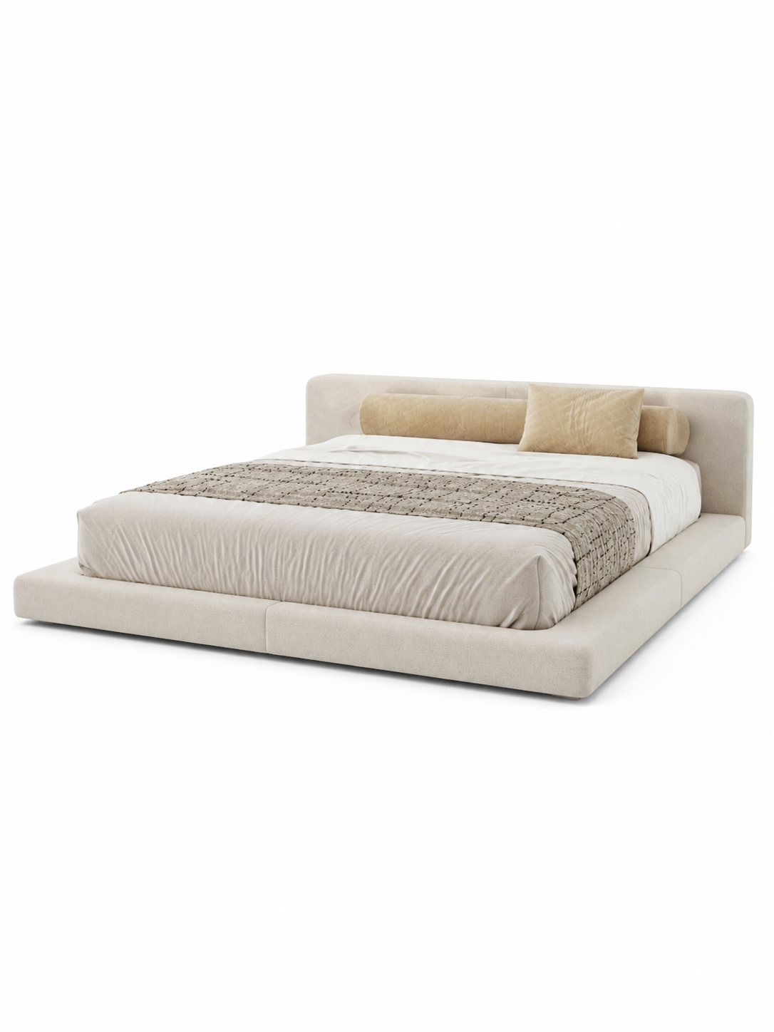 The Primrose Bed — Luxury Bouclé Upholstered Bed