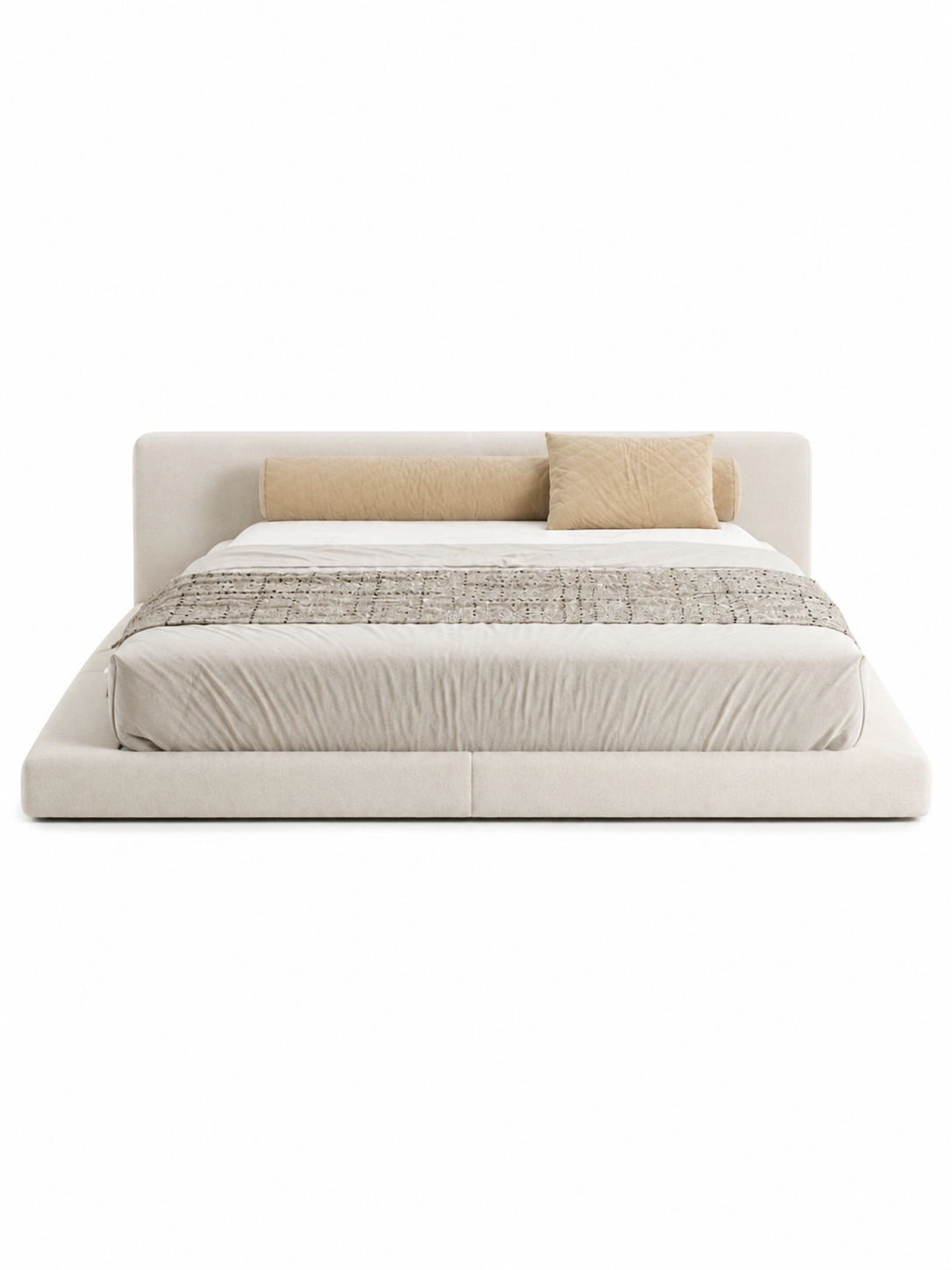 The Primrose Bed — Luxury Bouclé Upholstered Bed