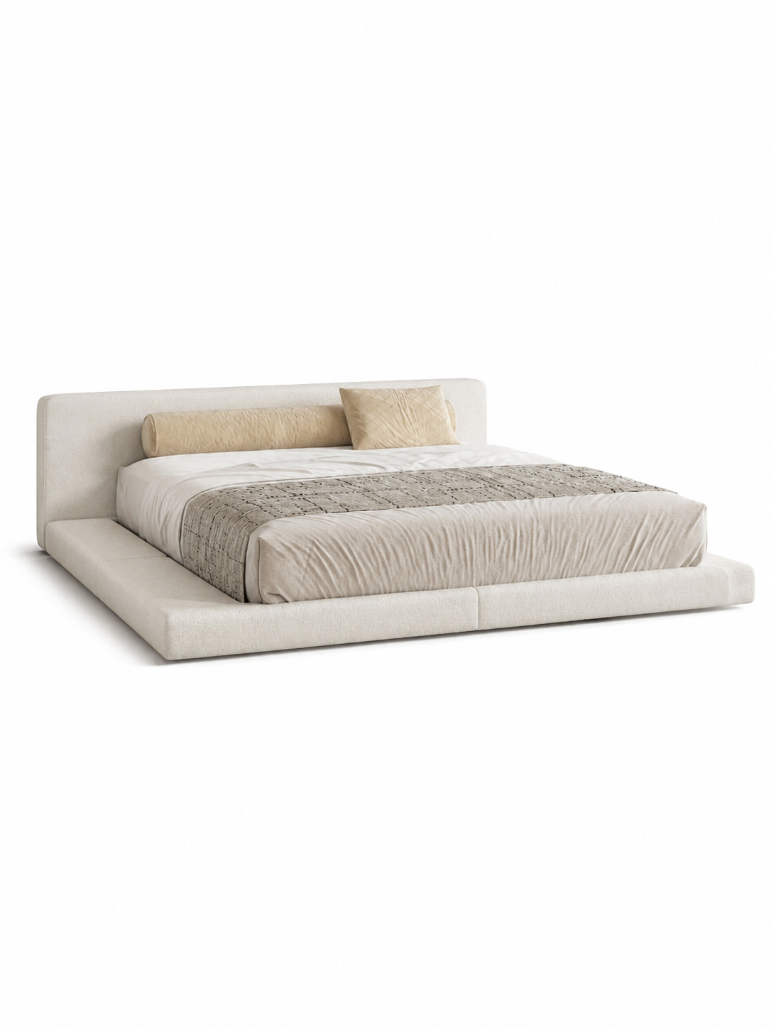 The Primrose Bed — Luxury Bouclé Upholstered Bed