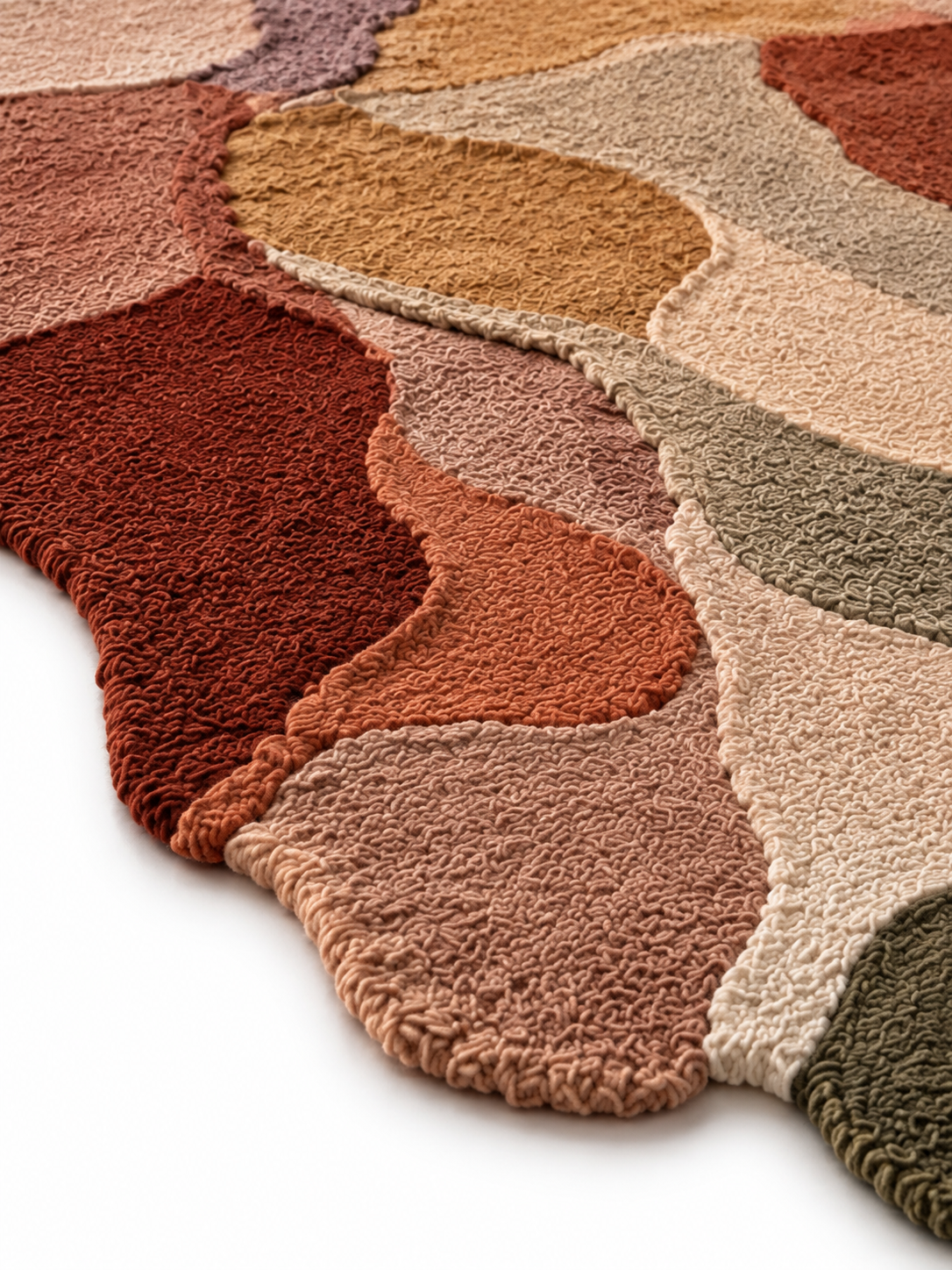 The Terra Mosaic Rug — Luxury Organic Patchwork Area Rug