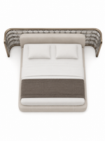 The Calista Bed — Luxury Curved Upholstered Bed