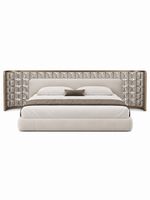 The Calista Bed — Luxury Curved Upholstered Bed