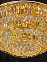 The Aurelith Chandelier — Luxury Crystal Halo Cascade Chandelier