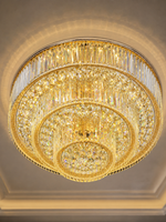 The Aurelith Chandelier — Luxury Crystal Halo Cascade Chandelier