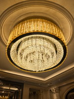 The Dorelle Chandelier — Luxury Crystal Ring Cascade Chandelier