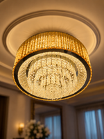 The Dorelle Chandelier — Luxury Crystal Ring Cascade Chandelier