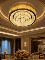 The Dorelle Chandelier — Luxury Crystal Ring Cascade Chandelier