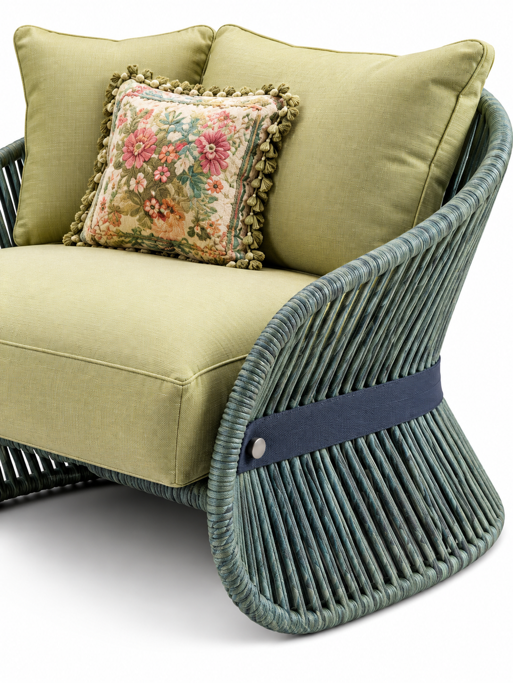 The Mirelle Outdoor Chair — Luxury Woven Lounge Chair