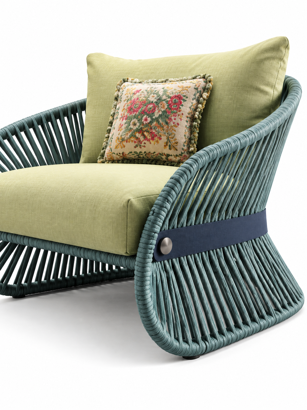 The Mirelle Outdoor Chair — Luxury Woven Lounge Chair