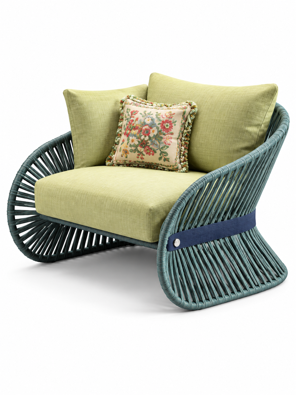 The Mirelle Outdoor Chair — Luxury Woven Lounge Chair