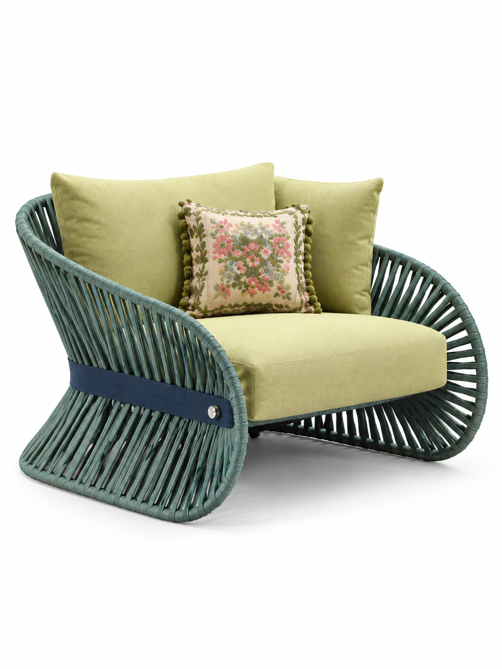 The Mirelle Outdoor Chair — Luxury Woven Lounge Chair