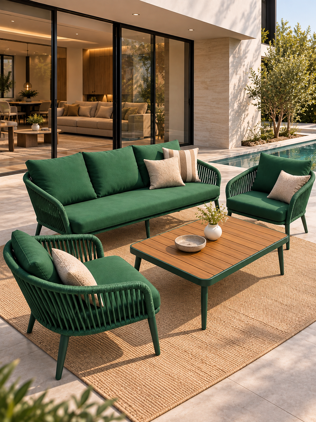 The Avenza Sofa — Luxury Woven Outdoor Sofa