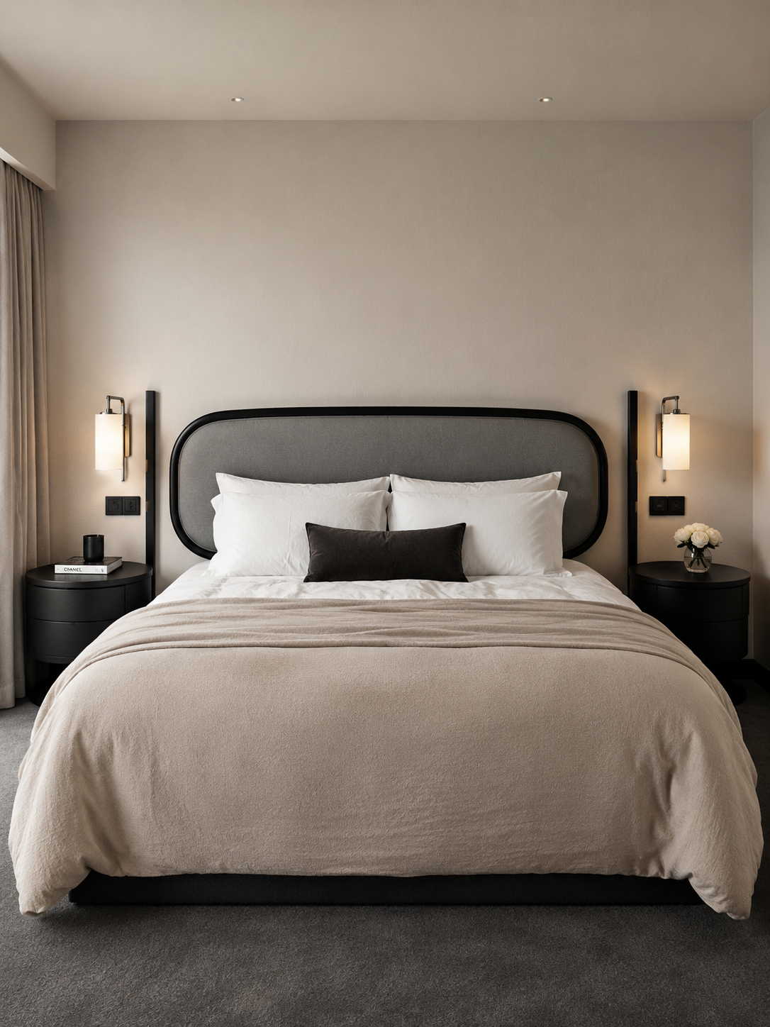Milio Contemporary Traditional Fushion Bed