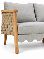 The Erica Outdoor Sofa — Luxury Teak Wood Lounge Sofa
