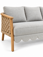 The Erica Outdoor Sofa — Luxury Teak Wood Lounge Sofa
