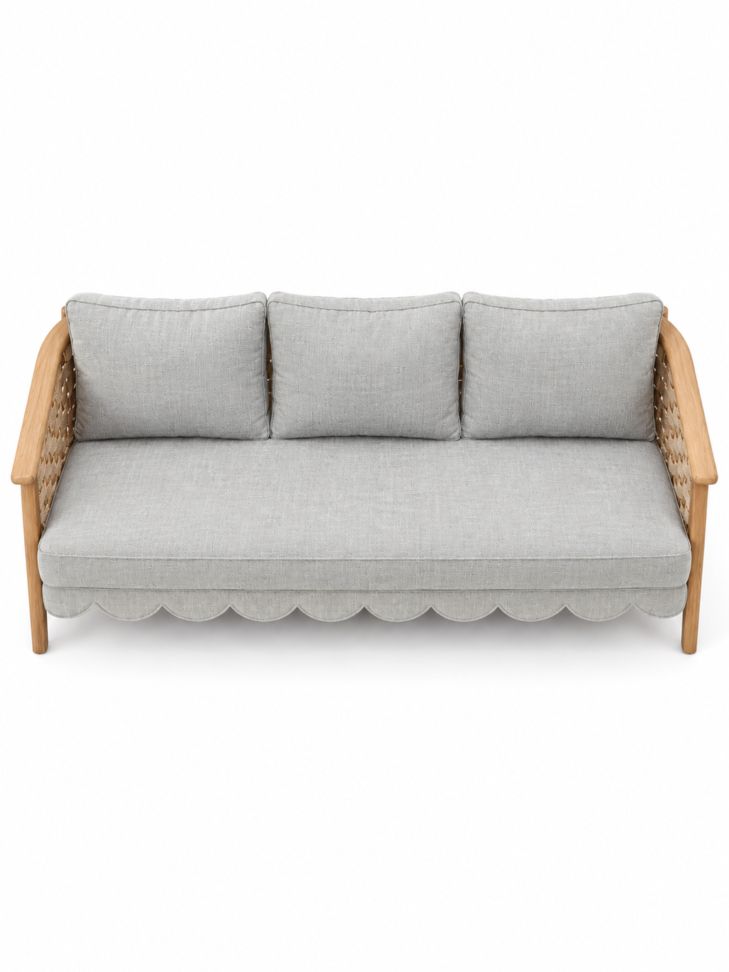 The Erica Outdoor Sofa — Luxury Teak Wood Lounge Sofa