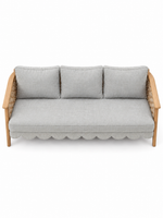 The Erica Outdoor Sofa — Luxury Teak Wood Lounge Sofa